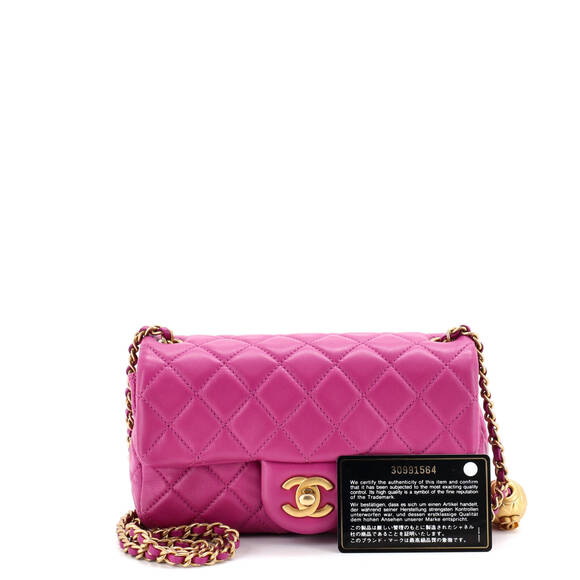 Chanel Mini Pearl Crush Flap Bag Quilted Lambskin - Picture 2 of 6